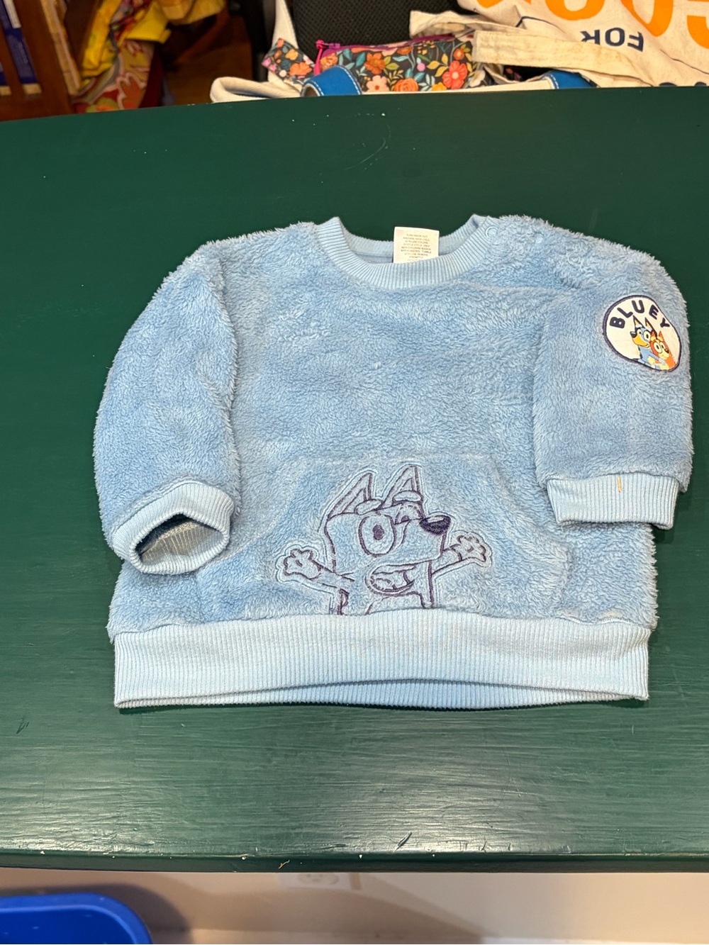Bluey Fuzzy Sweatshirt for Toddlers - Blue
